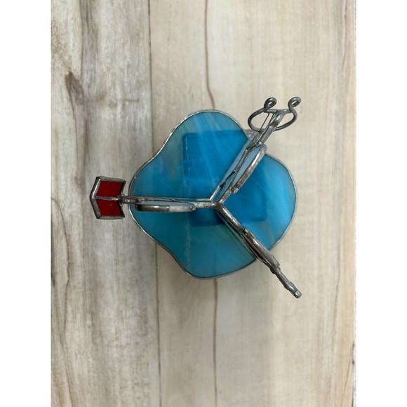 Vtg Christmas Angels Stained Glass Sankyo Japan Music Box Carousel Amazing Grase - Picture 5 of 11